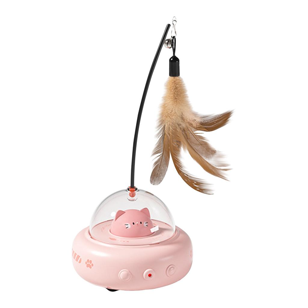 Игрушка для самостоятельного развлечения кошек, автоматическая моторизованная игрушка для кошек с зарядкой через USB и указкой, идеально подходит для активных развлечений и упражнений