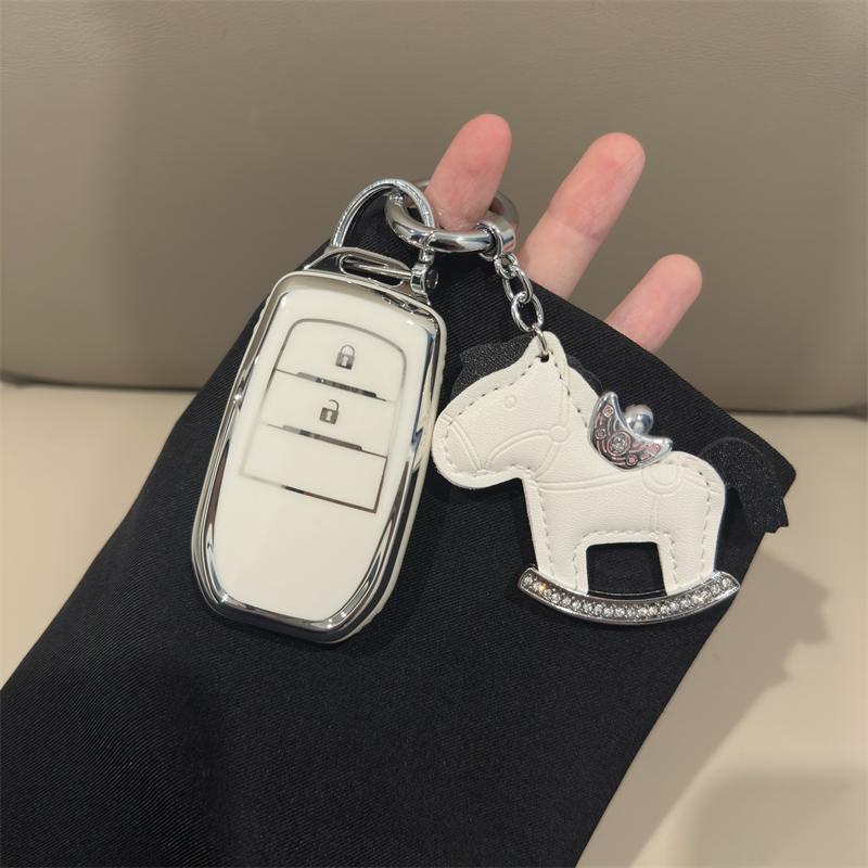 TPU Car Key Case Full Cove Shell Fob For Toyota RAV4 Corolla Altis Auris Aygo Yaris Crown Hilux Camry Verso TC IM Land Cruiser