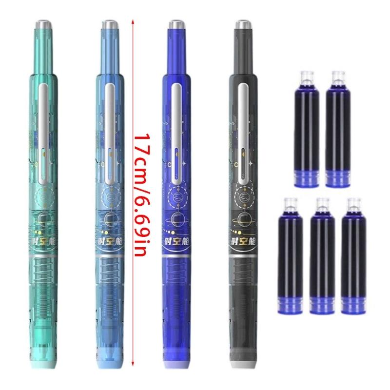 EF Nib Fountain Pen Erasable Pen Signature Pen Retractable Calligraphy Pen Smooth Writing Pen School Office Supplies
