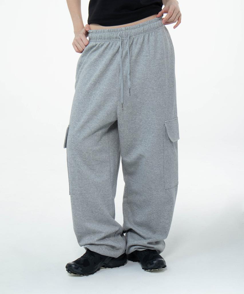 CHICKS Easy Fit Wide Cargo Sweatpants