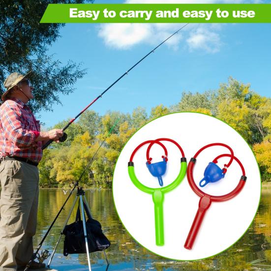 Рыболовная рогатка для прикормки с рукояткой, легкая, портативная, для дальнего заброса, устройство для прикармливания