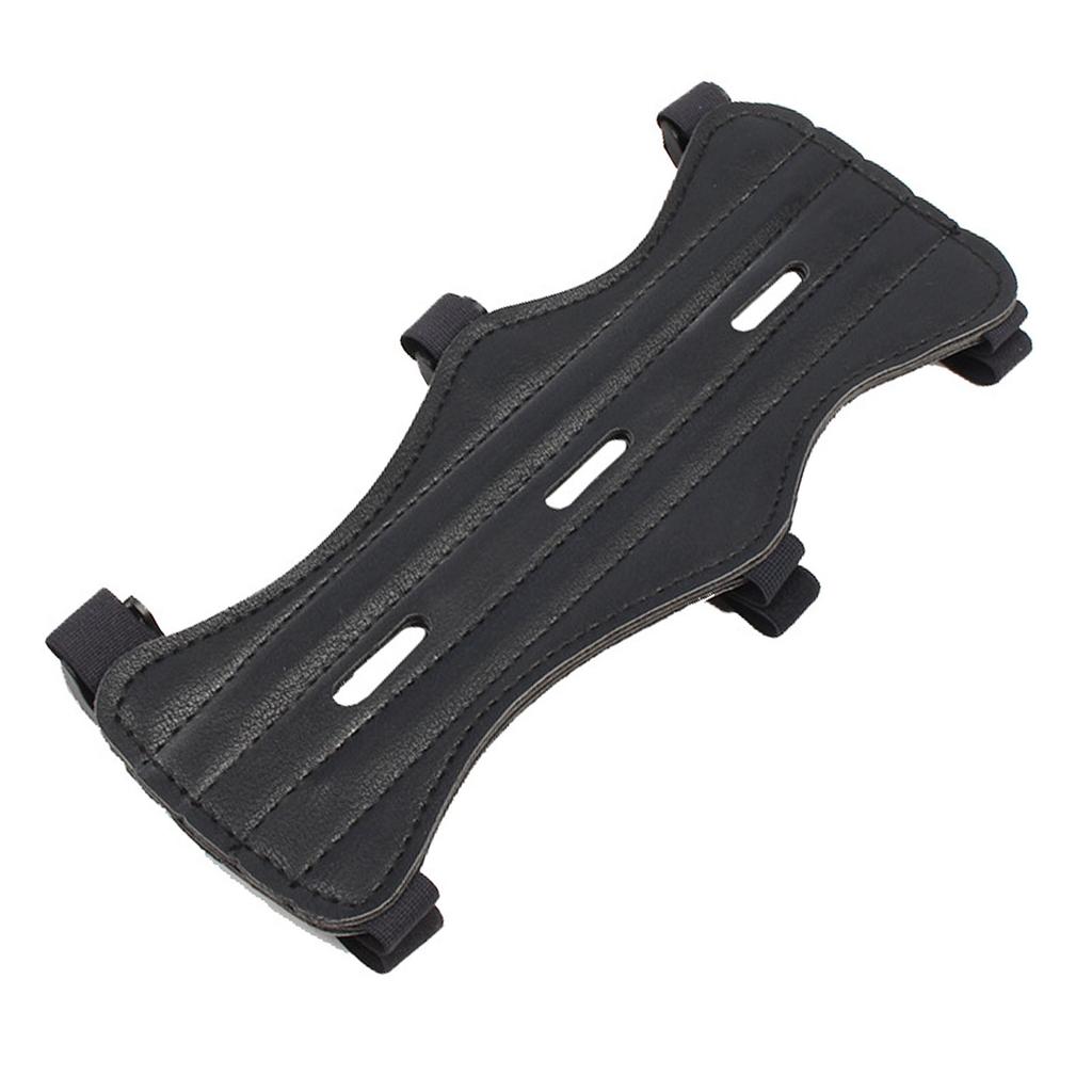 Archery Arm Protector PU Leather Left and Right Hand Universal Archery Forearm Guard for Hunting