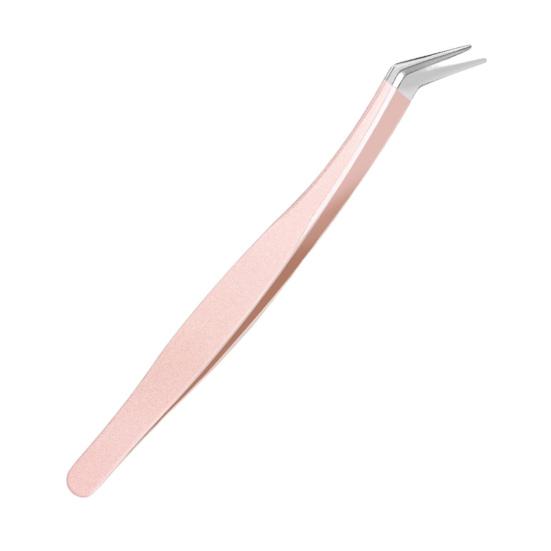 Eyelash Tweezers Stainless Steel 3D Accurate Clip Lash Extensions Supplies Tool Efficient Eyelashes Tweezers for Precise Application