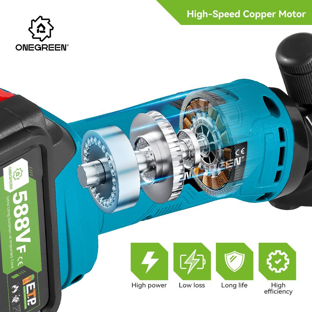 ONEGREEN 6-скоростные беспроводные электрические ножницы для овец, 13 зубцов, электрический секатор, машинка для стрижки шерсти и овец, аккумулятор Makita 18 В