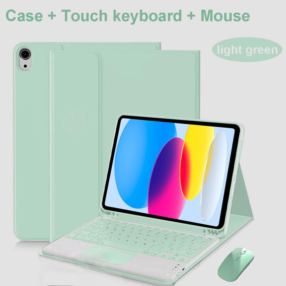 Case for iPad A16 11 Inch A3355 A3356 A3354,Bluetooth Keyboard cover for iPad 10th 10.9 Inch A2696 A2757 A2777 A3162