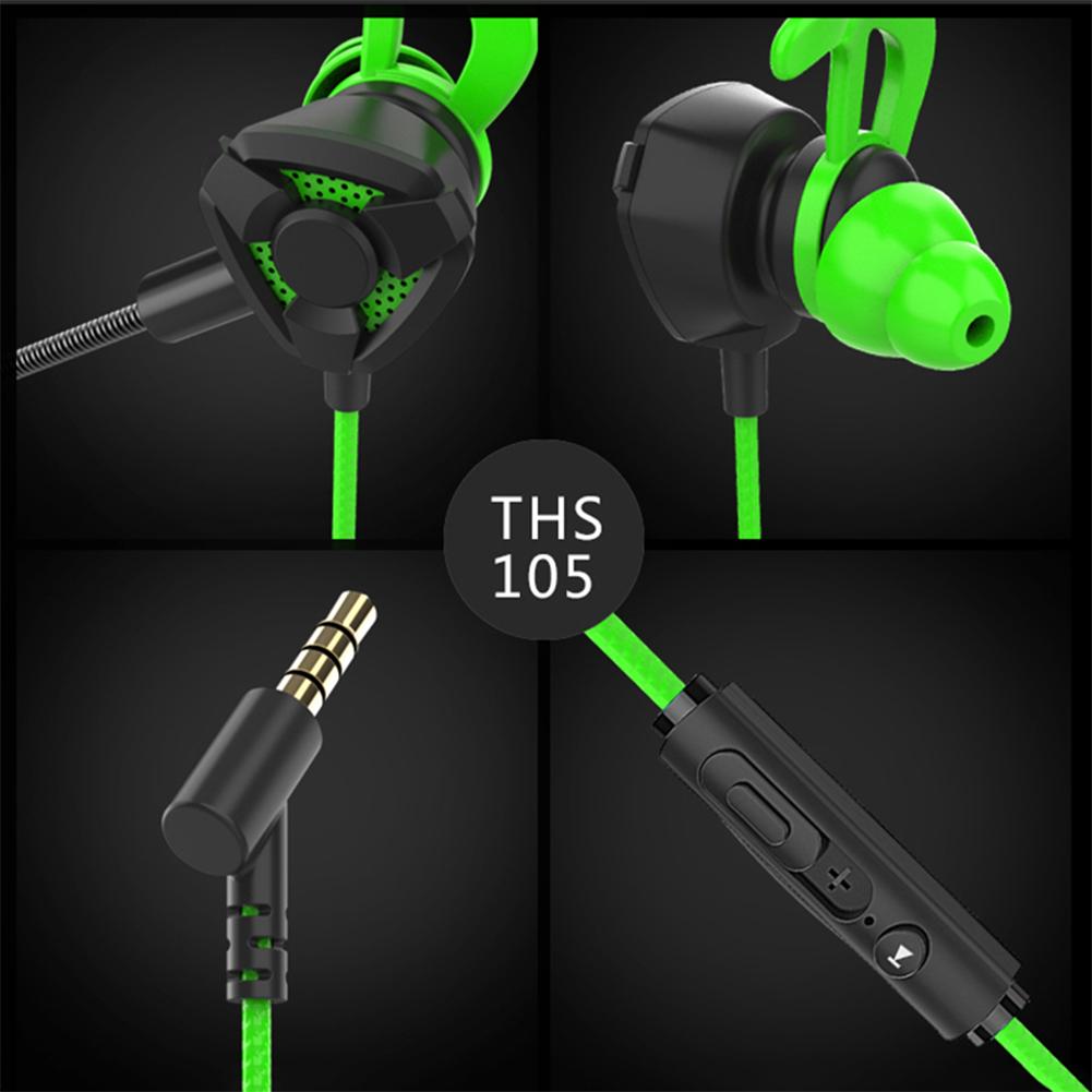 Gaming Wired Earphone 3.5mm Headset with Mic Headphones for PS4 PUBG 3.5mm Phone 3D Earbuds