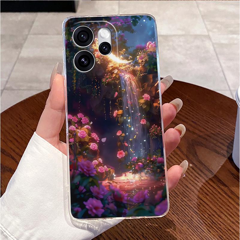 Чехол для телефона OPPO Reno 15 Pro 5G Прозрачный Роскошный Милый Заяц с Сердечком Смешной Мягкий Силиконовый Задний Чехол для OPPO Reno15 15Pro 5G