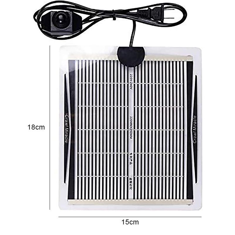 Коврик с подогревом для рептилий с регулируемой температурой для аквариума, домашних животных, ежей, черепах, гекконов, пауков