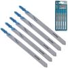 5Pcs T318A 132mm High-carbon Steel Reciprocating Saw Blades Straight Cutting Jig Saw for Metal / Wood / Plate / Plastic Cutting