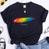 Fun Baguette Faguette LGBT Tshirts Women Men Short Sleeve Lesbian Bisexual Streetwear Fashion Crewneck GAY Trend Tshirts