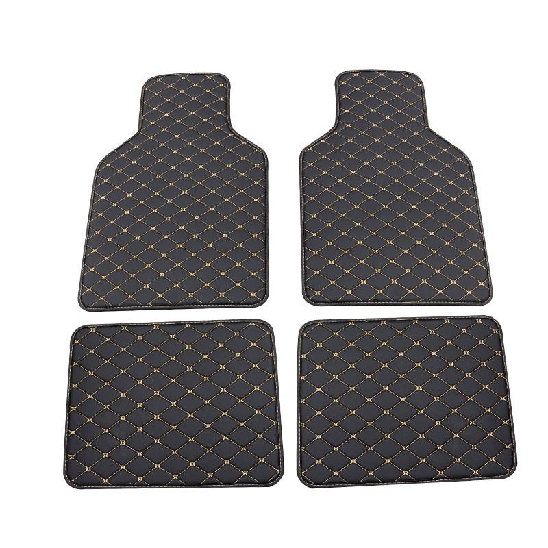 Auto Floor Leather Carpet Liner Waterproof/Dustproof /Skidproof Mat Pad Universal Car Floor Mats Front  Rear Carpet Mat Waterproof Dustproof Skidproof