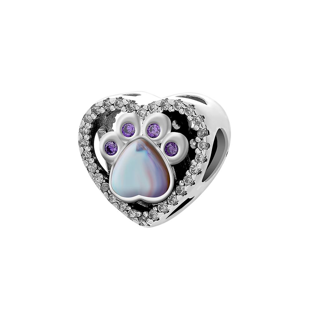 Серебро 925 пробы Подвеска в виде когтя собаки Браслет Шарм Талисман для мужчин женщин Подарок на день рождения Животное Ювелирные изделия Тигр Обезьяна Слон Еж