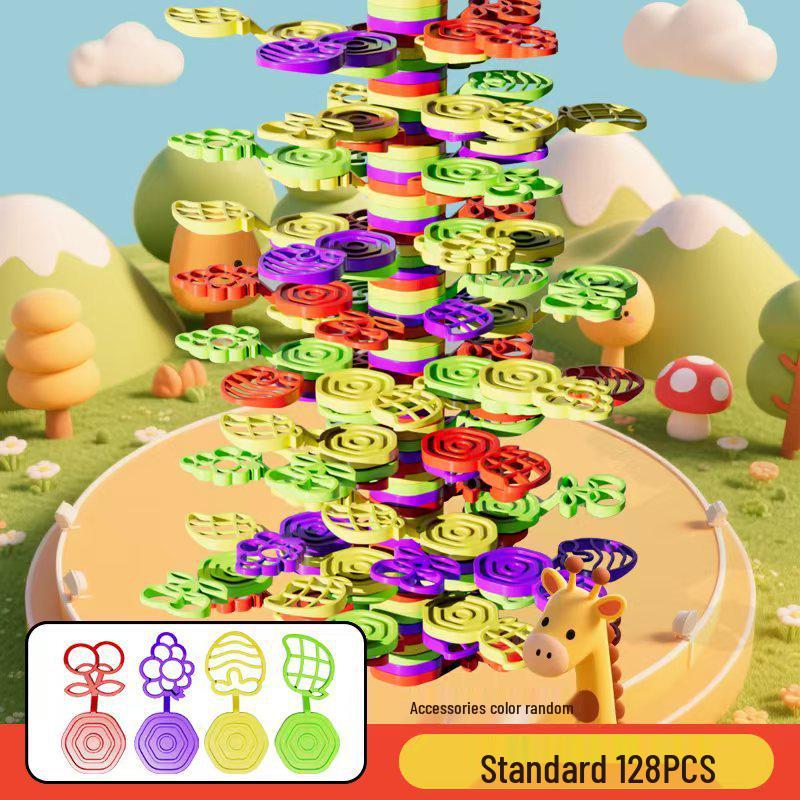 Educational Tree Balance Stacking Blocks: Parent-Child Fun & Learning Toy