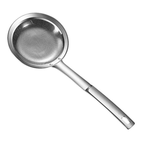 Ложка для сбора жира в горячем горшке, мелкоячеистое сито из нержавеющей стали, пенный фильтр, масляный фильтр для отделения плавающего жира, ковш-дуршлаг с длинной ручкой