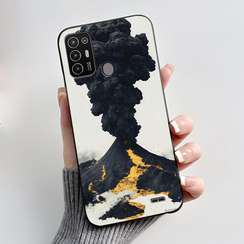 Чехол для ZTE Blade A52 Чехол для ZTE BladeA52 Задняя крышка Силиконовый Мягкий Черный ТПУ Роскошный Дракон Милый Крутой Мальчики Девочки Бампер Накладка на Телефон