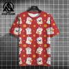 Lucky Cat 3d Print T-Shirts For Men Short Sleeve Tees Top Harajuku Loose Oversized T-Shirt Men Sportswear New Fashion Streetwear