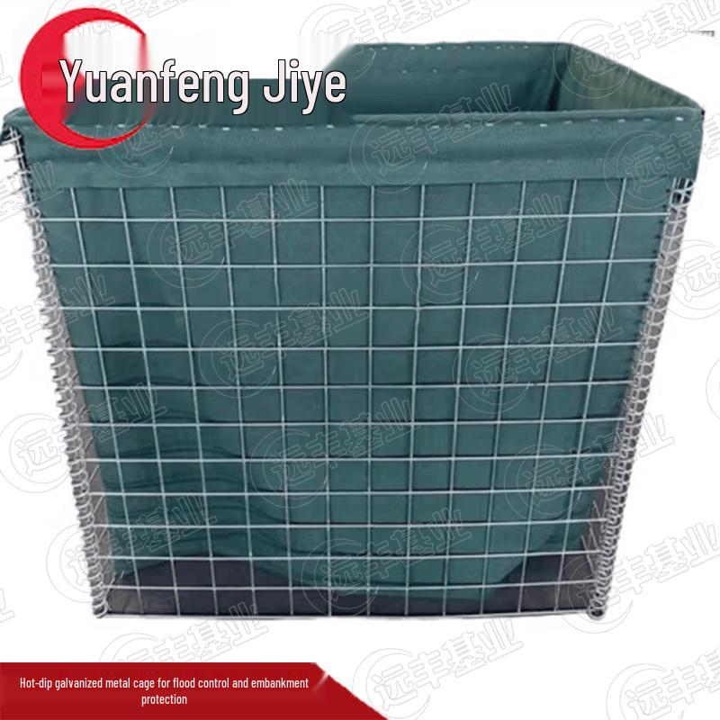 Hot-Dip Galvanized Flood Control Gabion Basket