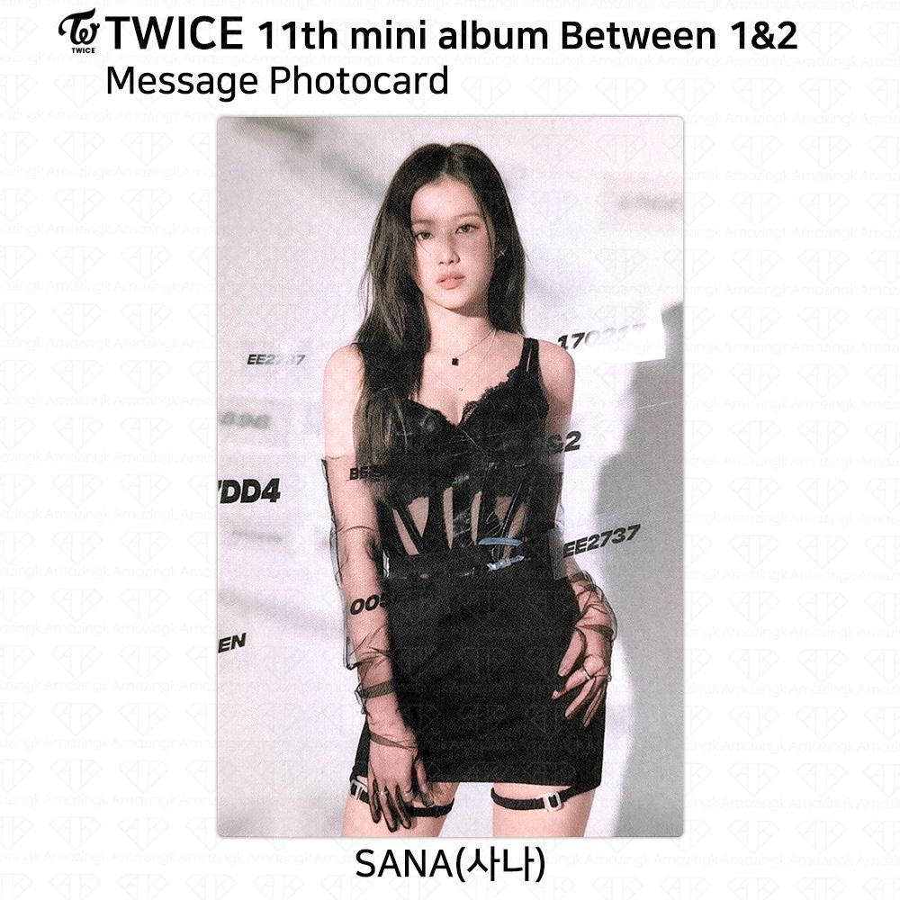 Twice 11-й мини-альбом между 1 и 2 Sana, фотокарточка, открытка, наклейка Polaroid POB