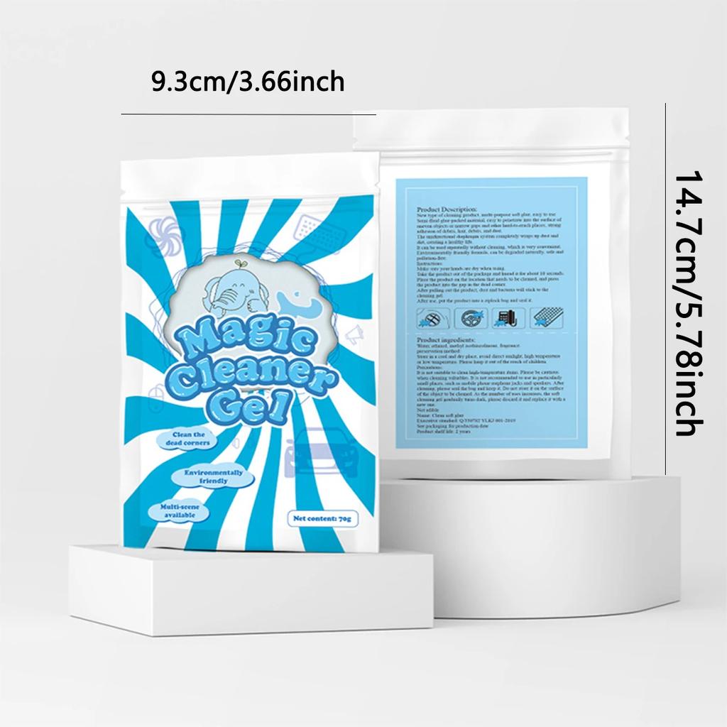 1 шт. - Гель для чистки автомобиля: волшебный удалитель пыли, удалитель клея и очиститель клавиатуры - аксессуары для чистки автомобиля