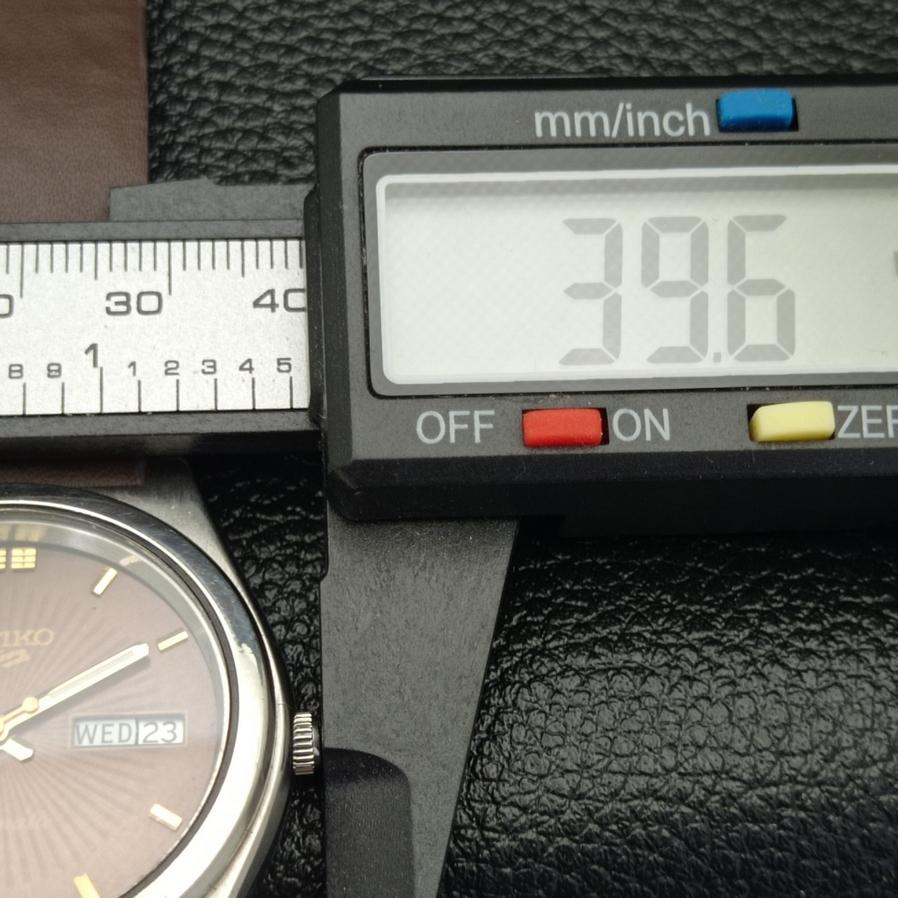 Б/У SEIKO 5 AUTO 6309B ЯПОНИЯ МУЖСКИЕ D/D КОРИЧНЕВЫЕ ЧАСЫ 608a-a315117-2