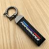 1pcs Black White Performance Emblem Lanyard Nylon Printing Logo Style Keychain For BMW M Performance E90 E60 E46 Car Accessories sdbf49