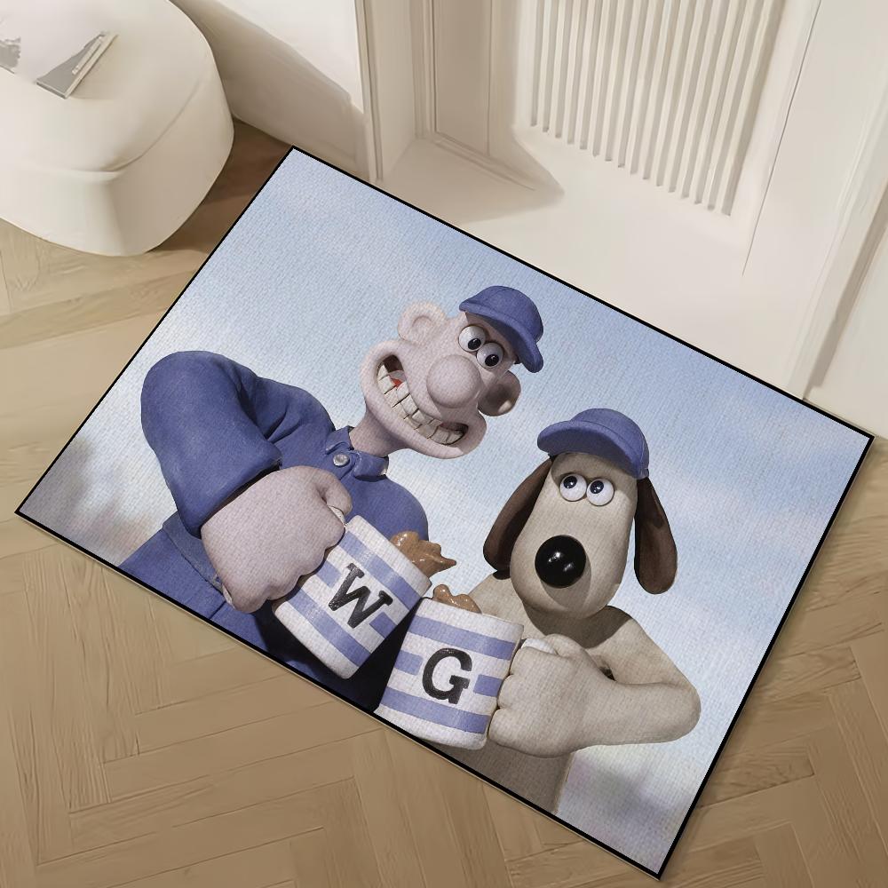 Cartoon W-Wallace and G-Gromit Door Mat Welcome Non-slip Floor Bedroom Kitchen Bath Balcony Hallway Rug Home Decoration Carpet