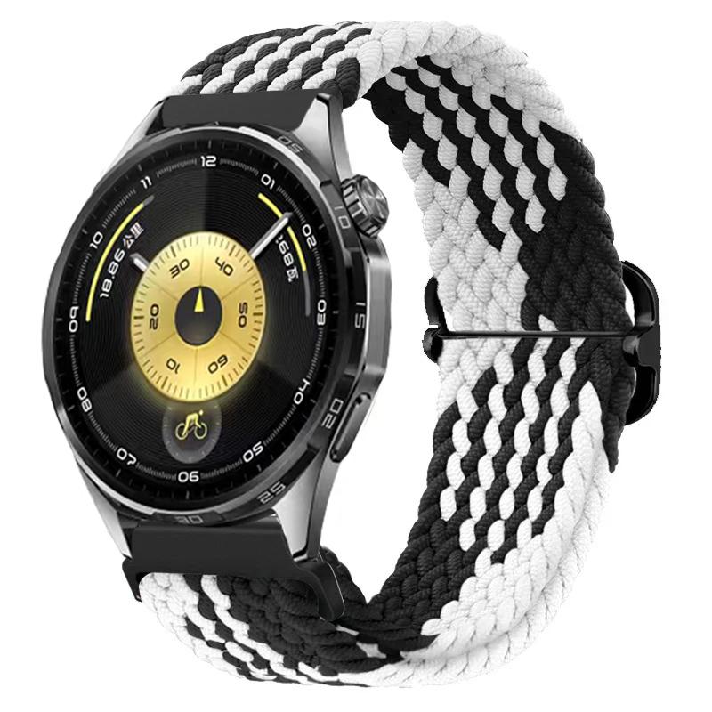 Нейлоновый плетеный ремешок 20/22 мм для Huawei Watch 5 4 3 GT6 Pro GT6-5-4-3 46 мм Эластичный браслет для Amazfit Active 2 Bip 6 Balance 2