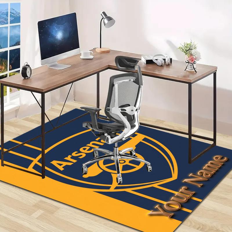 A-Arsenal Design Area Rug Personalized Name- Non-Slip, Soft & Cozy Floor Mat for Living Room, Office - Indoor/Outdoor Carpet