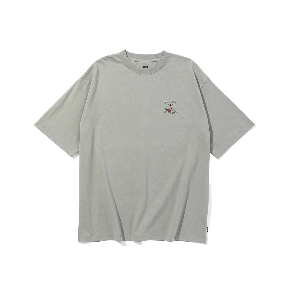 POLERSTUFF Horse Relax Fit Tee Gray