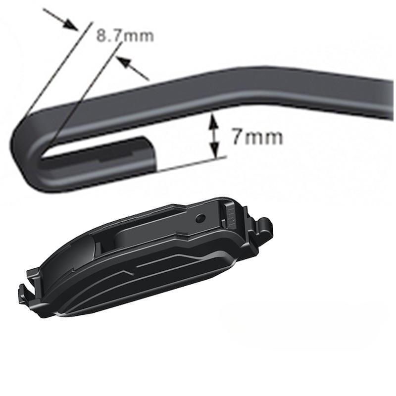 Заменяемая пряжка для дворников, разъем для щеток дворников, детали для дворников ветрового стекла, 1 шт., многофункциональная пряжка для интерфейса дворников без костей