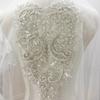 1 Piece Rhinestone Crystal Appliques Sew Wedding Dress Patch Decoration Accessories