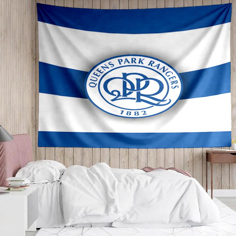 Queens Park Rangers Crest Tapestry, Unique Design Tapestry, Suitable for Bedroom,Livingroom, Playroom,Heartwarming Fan Holiday Gifts