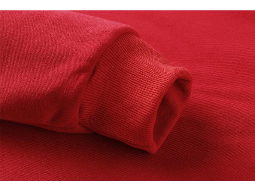 Women's European and American Loose Fit Round Neck Solid Sweatshirt - Autumn/Winter Plus Velvet Long Sleeve Casual Sports Top