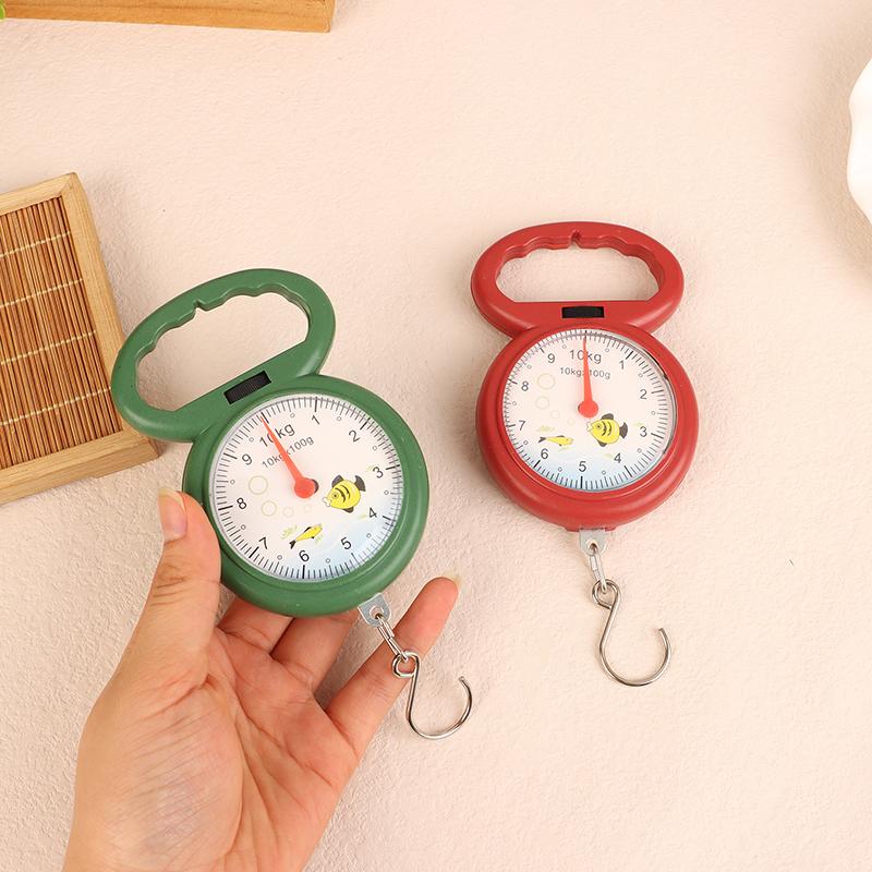 Portable Fish Scale 10Kg Hook Hanging Scales Mini Spring Scale For Fishing Shopping Travel Weighing Luggage Scales