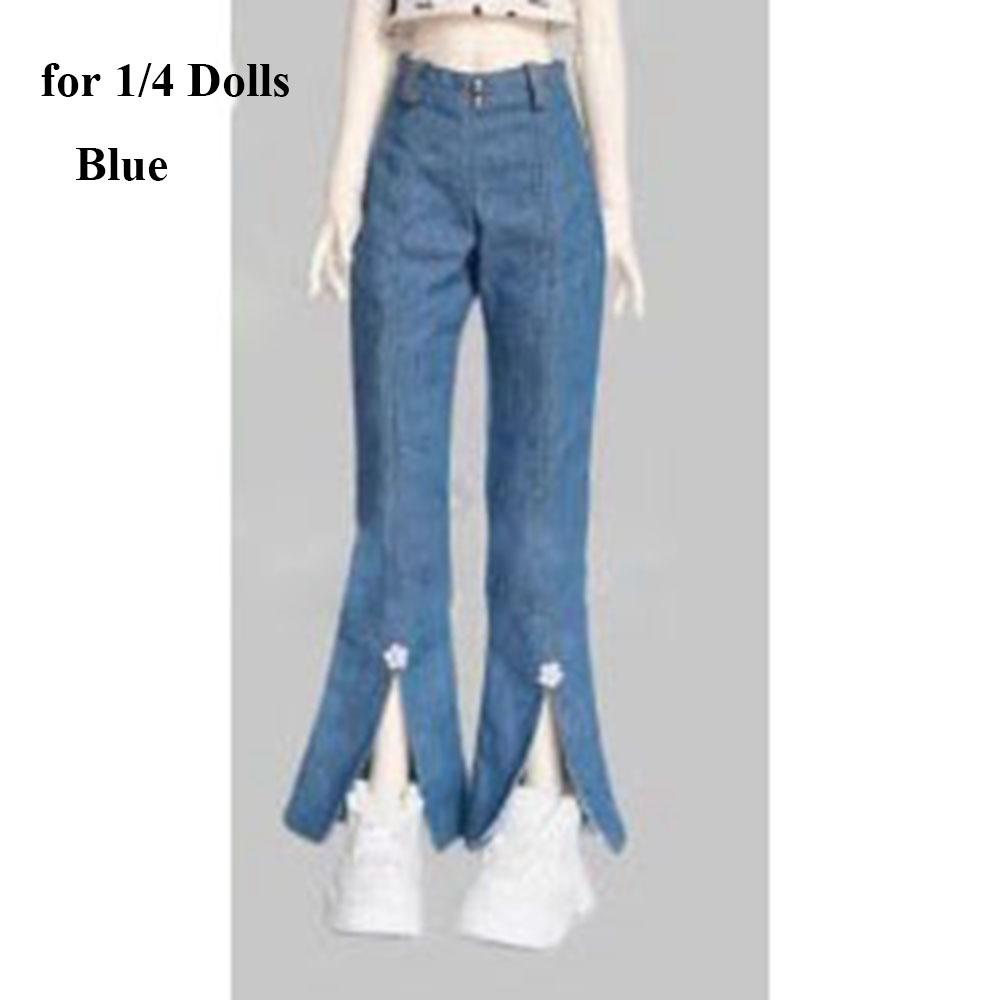 Cute Doll Trousers Elegant Doll Clothes Bell-bottoms Jeans Pants for 1/3 1/4 1/6 30/45/60cm Doll