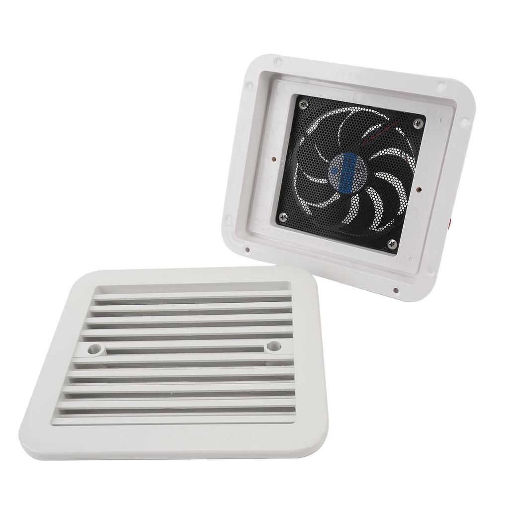 5V RV Side Vent Fan One Way Silent Wind Air Vent Ventilation Exhaust Fan for Caravan Motorhome Camper Yacht