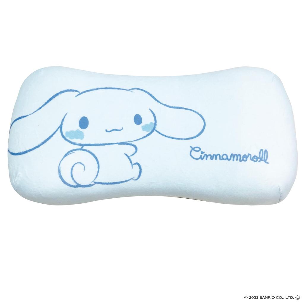 MORIPiLO Подушка Morishita из пены с эффектом памяти Cinnamoroll Cinnamon 15x31 см, подушка для поддержки талии и спины, мягкая игрушка, подушка Sanrio, пастельно-голубая 4621199