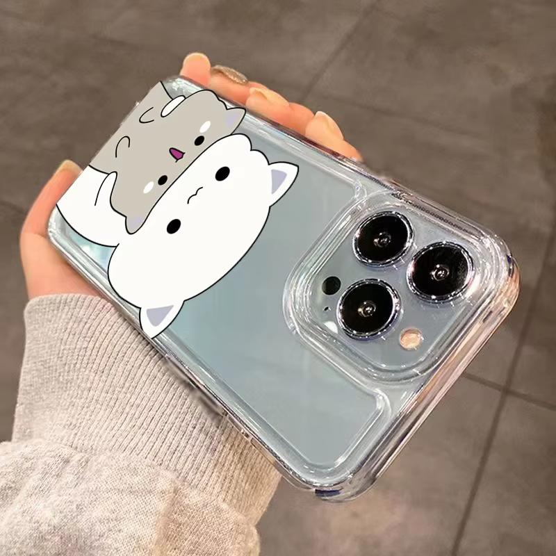 Cute Animal Cat Pattern Phone Case For Xiaomi Mi 15 T Pro 14T 13T 12T Mi 17 Pro 15 14 13 12 11 Lite 5G Clear Bumper Cover