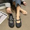 Fashion High Quality Round Toe Shoes for Women Women Dress Low-heeled Roman Casual Mary Jane Shoes Buckle Women's Pumps Zapatos De Mujer