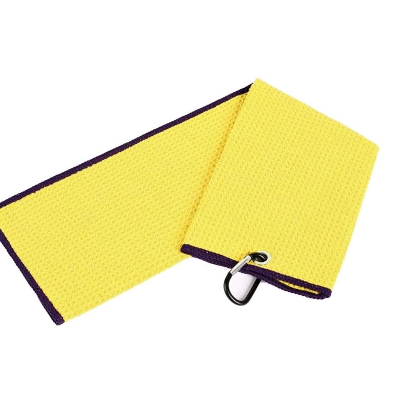 Golf Towel Microfibers Golf Ball Towel with Buckle Clip Golf Towels for Golf Bag Golf Course Exercise Gym