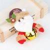 4Pcs Soft Christmas Tree Pend Round Bell Santa Ornaments Xmas Bell Hanging Ornaments  Kids Toys