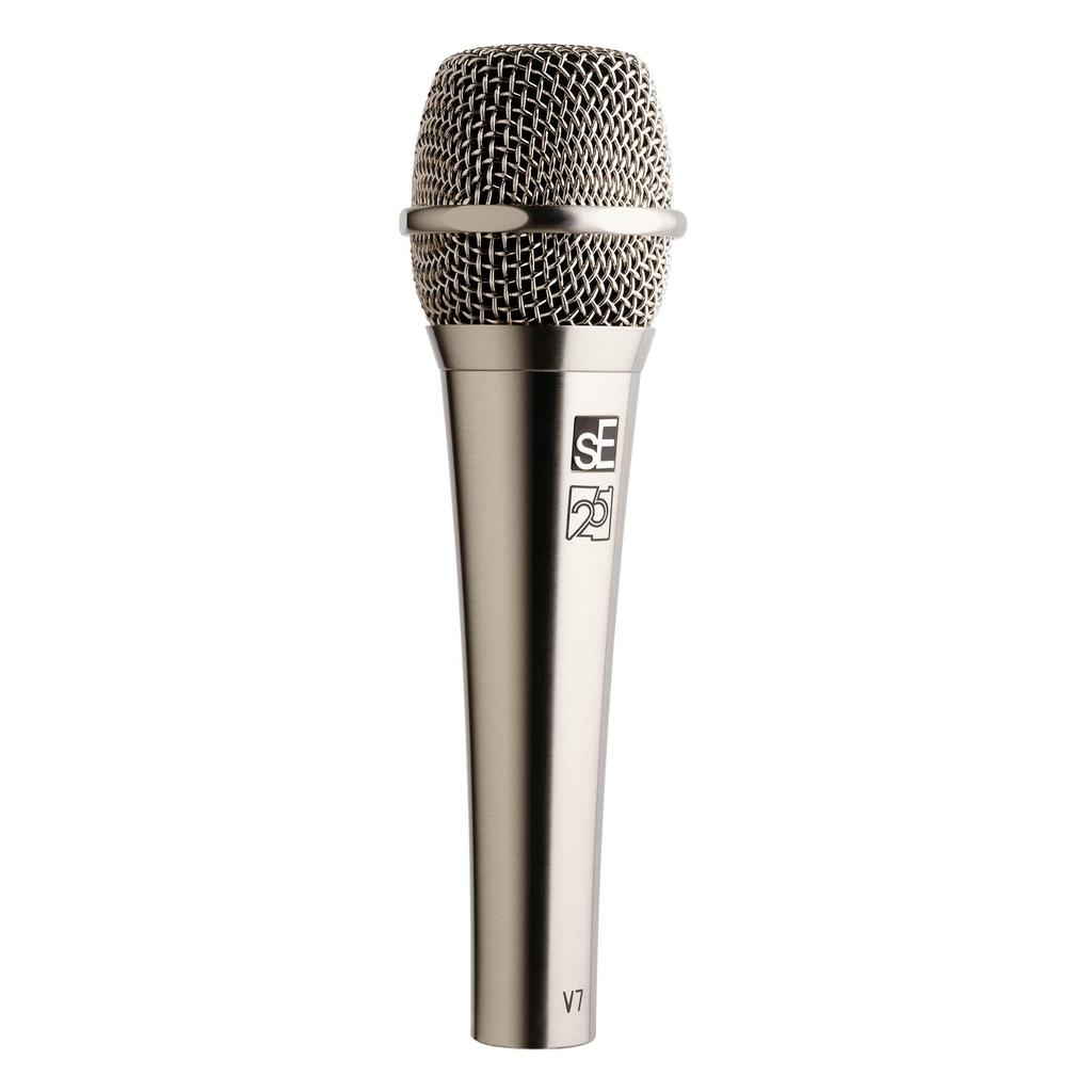 sE Electronics V7 Anniversary Edition Handheld Dynamic Supercardioid Nickel-25th Microphone,