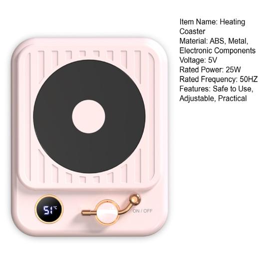 Подогреватель для чашки электрический, подогреватель для кофейной чашки, цифровой дисплей, интеллектуальный контроль температуры, автоматическое отключение, подогреватель для кружки