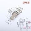 2Pcs Duck-Mouth Buckle Vintage Mini Lock Chest Box Gift Suitcase Case Buckles Toggle Hasp Latch Catch Clamp ARI