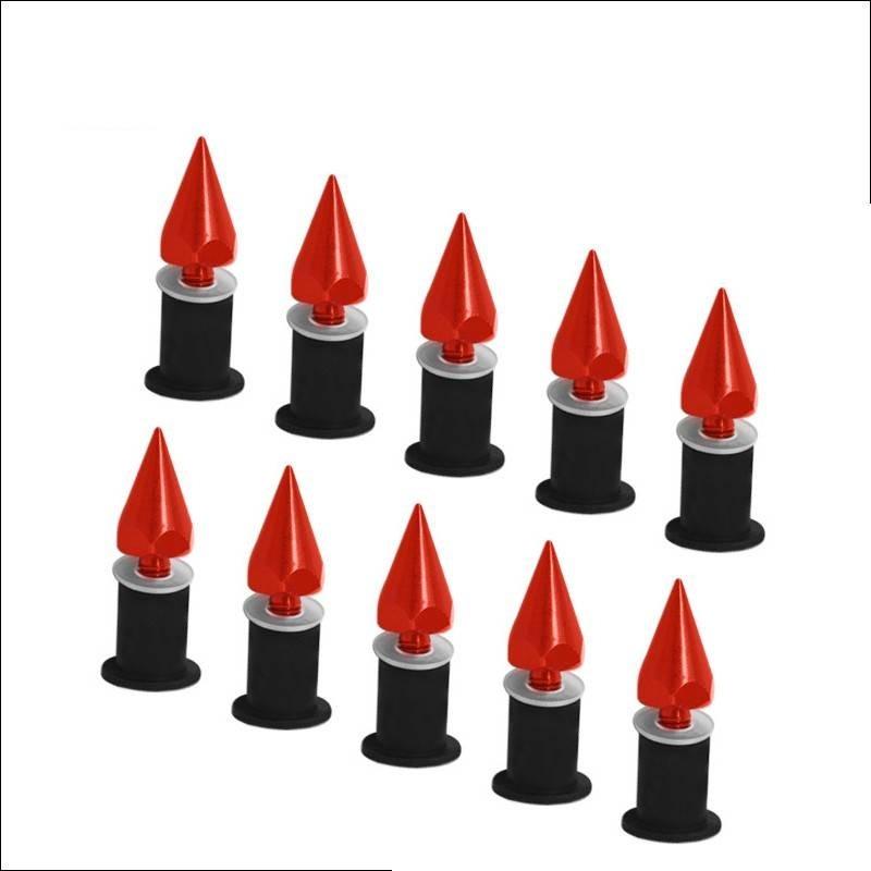 Универсальные/Красные Мотоциклетные Болты-Шипы Обтекатели Ветрового Стекла-Номерной Знак M5 5мм