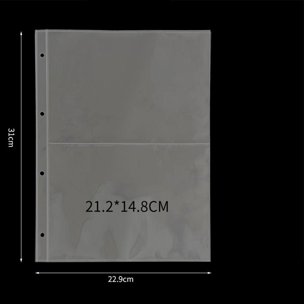 10pcs Binder Sleeves 110G Binder Sleeves Photo Album Binder