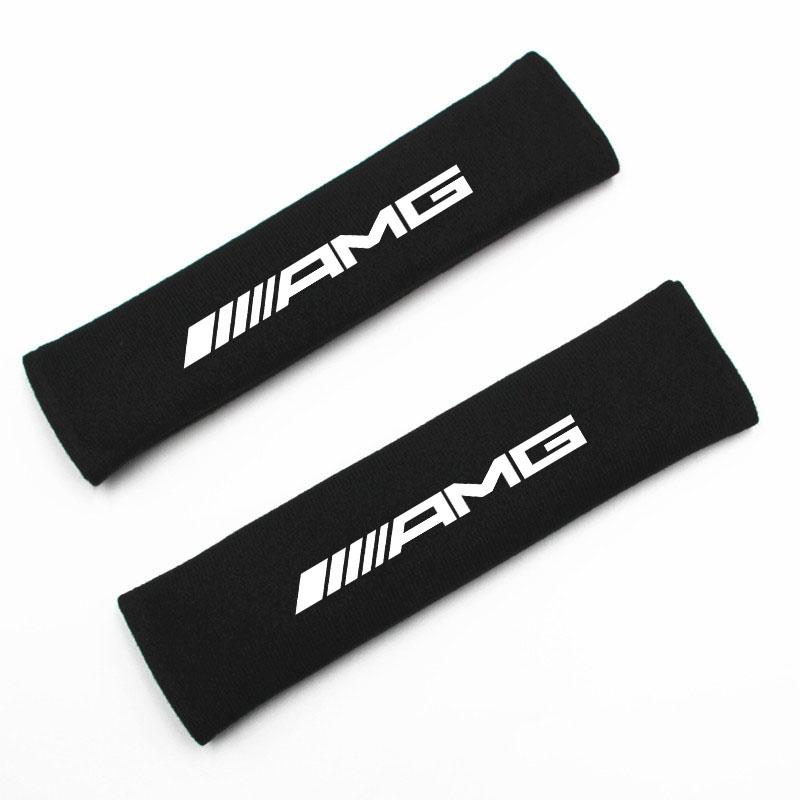 2Pcs Car Seat Belt Safety Belt Shoulder Cover For Mercedes Benz AMG W204 W205 W203 W211 W212 W213 W201 W210 W124 W126 W140 AY1