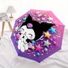 1pc Star Kuromi Automatic Opening and Closing Umbrella - Small Umbrella Suitable for Various Occasions, Portable 3-Fold Small Umbrella for Men and Wom
