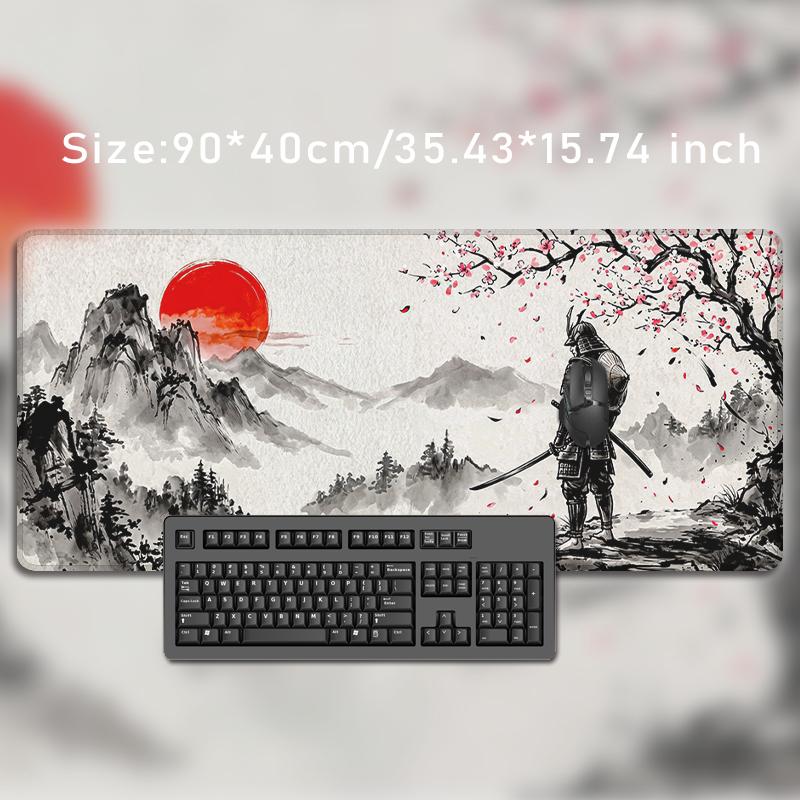 Mouse Pad Mount Fuji Red Sun Samurai Gaming XL HD New Mousepad XXL Mouse Mat Carpet Office Soft Computer Desktop Mouse Pad