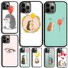 Чехол для телефона Ёжик и Воздушный шар Для iPhone 17 Air 15 Pro MAX 16 Plus 14 12 11 13 Coque